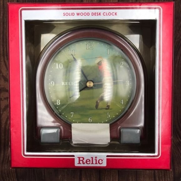 Relic Solid Wood Desk Clock - Picture 6 of 8